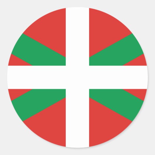 Vlag van de Baskische Sticker (Voorkant)