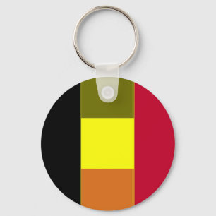 Vlag van de Belgische gestripte Sleutelhanger