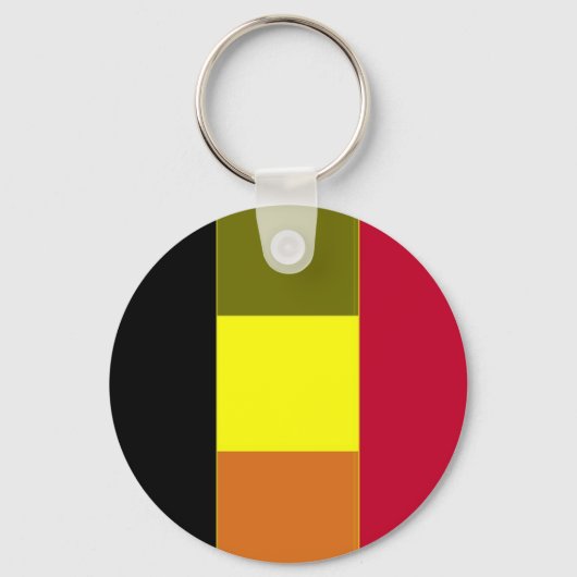 Vlag van de Belgische gestripte Sleutelhanger (Voorkant)