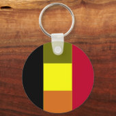 Vlag van de Belgische gestripte Sleutelhanger (Voorkant)