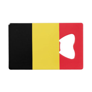 Vlag van de Belgische opener voor creditcard Creditkaart Flessenopener