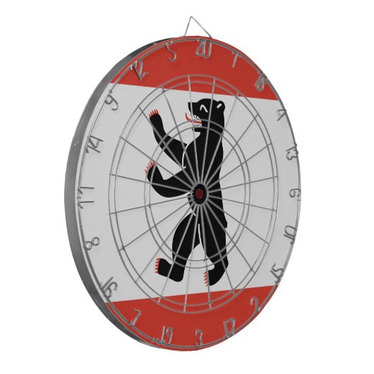 Vlag van de Berlijnse Dart Board Dartbord (Voorkant Links)