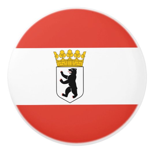 Vlag van de Berlijnse keramische Knob Knop (Voorkant)