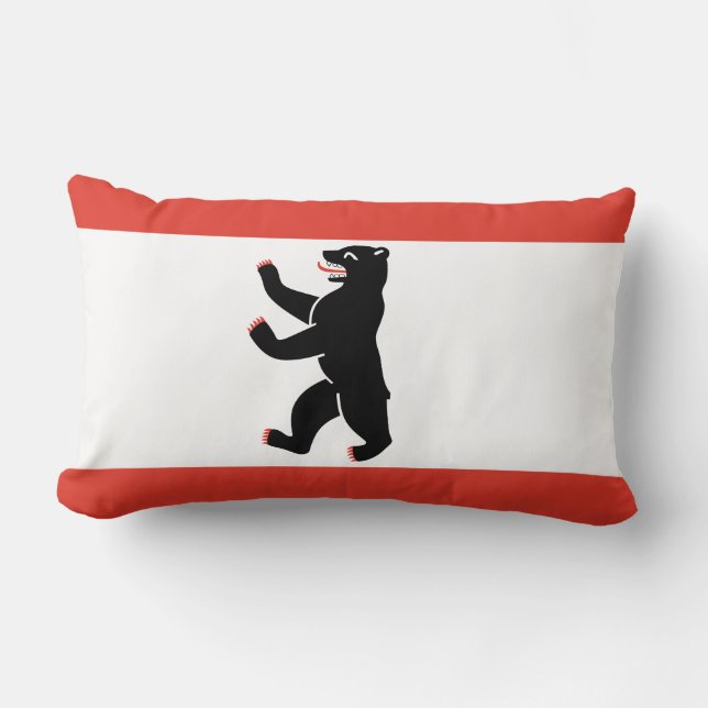 Vlag van de Berlijnse Lumbar Pillow Kussen (Voorkant)