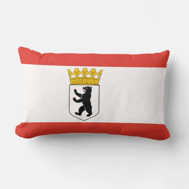 Vlag van de Berlijnse Lumbar Pillow Kussen (Voorkant)