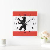 Vlag van de Berlijnse muur Vierkante Klok (Huis)