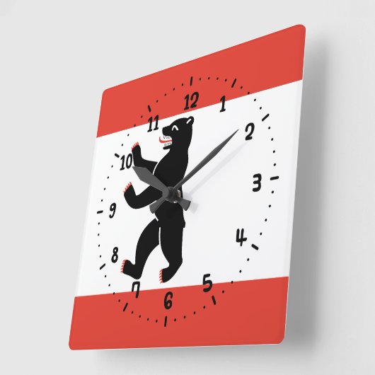 Vlag van de Berlijnse muur Vierkante Klok (Hoek)