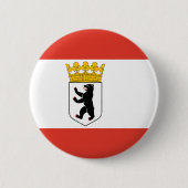 Vlag van de Berlijnse Pinback-Button Ronde Button 5,7 Cm (Voorkant)