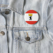 Vlag van de Berlijnse Pinback-Button Ronde Button 5,7 Cm (In situ)