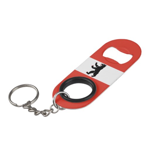 Vlag van de Berlijnse Sleutelhanger Bottle Opener Mini Flessenopener (Voorkant Gekanteld)