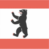 Vlag van de Berlijnse vinylsticker Sticker (Voorkant)