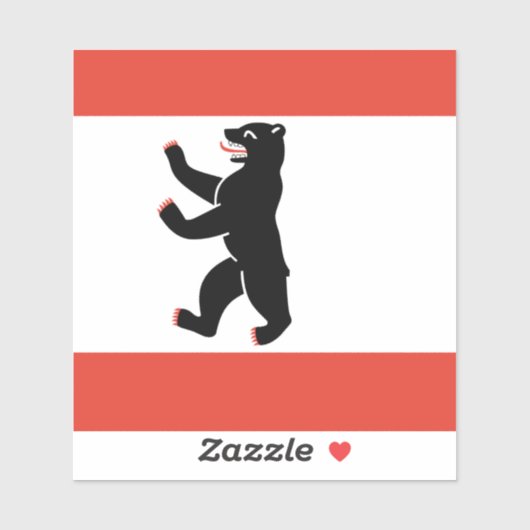 Vlag van de Berlijnse vinylsticker Sticker (Vel)