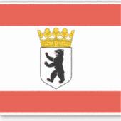 Vlag van de Berlijnse vinylsticker Sticker (Voorkant)