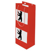 Vlag van de Berlijnse wijnzak Wijn Cadeautas (Voorkant Gekanteld)