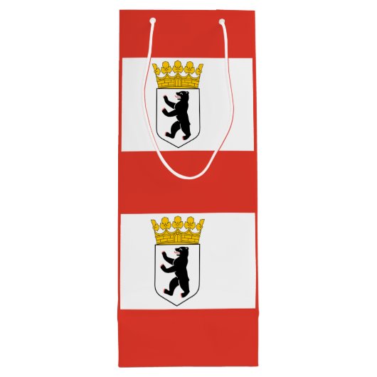Vlag van de Berlijnse wijnzak Wijn Cadeautas (Achterkant)
