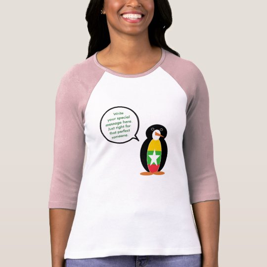 Vlag van de Birmaanse of Myanmar de Sprekende T Shirt