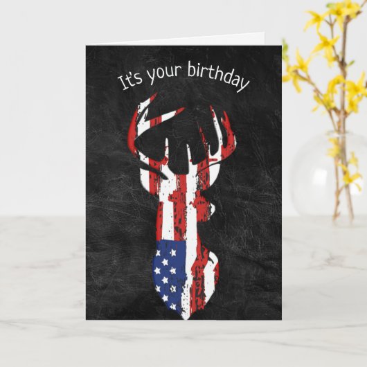 Vlag van de Birthday op leder Kaart (Gele Bloem)