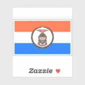 Vlag van de Borough of the Bronx Sticker (Vel)