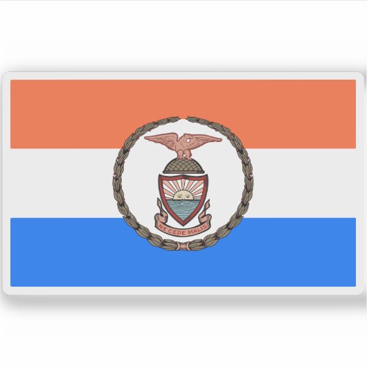 Vlag van de Borough of the Bronx Sticker (Voorkant)