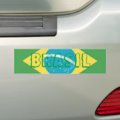 Vlag van de Braziliaanse Bumpersticker (Op auto)