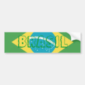 Vlag van de Braziliaanse Bumpersticker (Voorkant)