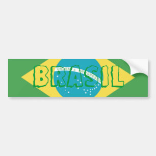 Vlag van de Braziliaanse Bumpersticker