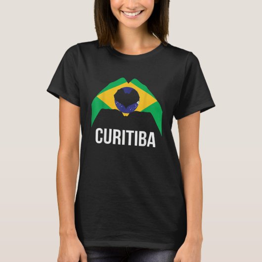 Vlag van de Braziliaanse hoofdstad Curitiba T-shirt (Voorkant)