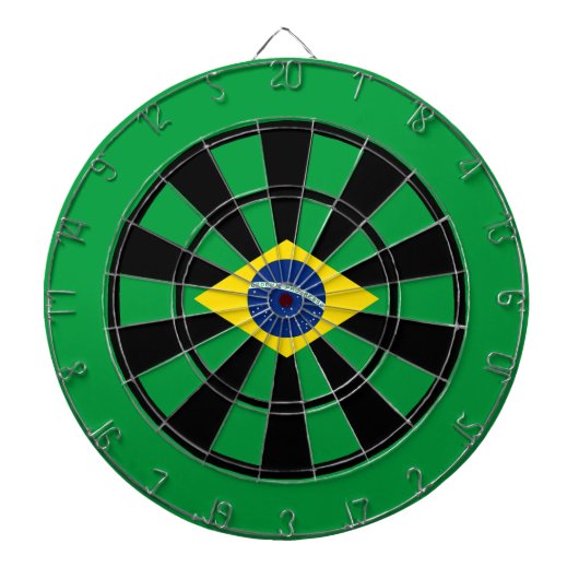 Vlag van de Braziliaanse Multi Ring Art Dartbord (Voorkant)