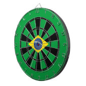 Vlag van de Braziliaanse Multi Ring Art Dartbord (Voorkant Rechts)