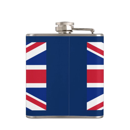 Vlag van de Brits vinylwikkel Heupfles (Achterkant)