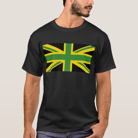 vlag van de Britse en Jamaicaanse unie T-shirt (Voorkant)