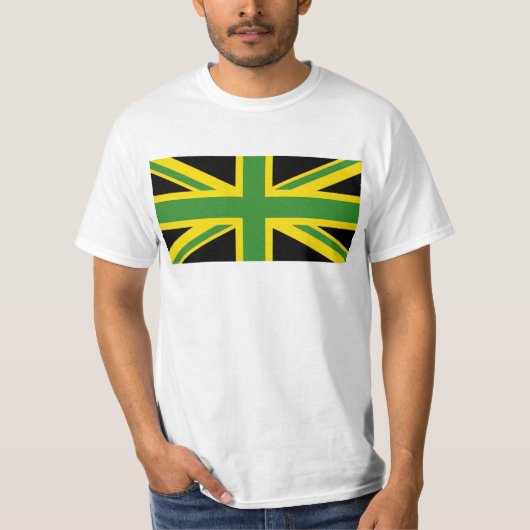 vlag van de Britse en Jamaicaanse unie T-shirt (Voorkant)