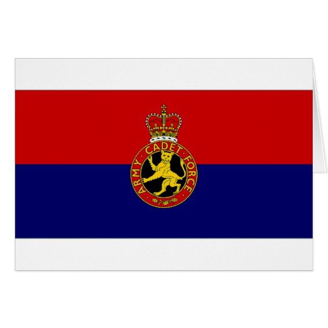 Vlag van de Britse legermacht Cadet Force (Voorkant Horizontaal)