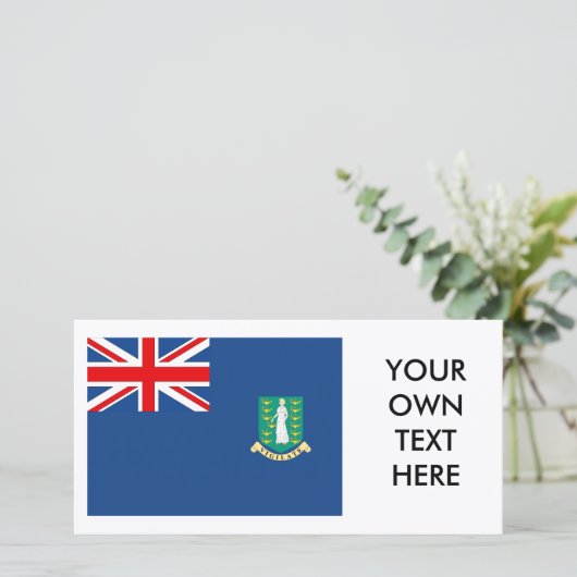 vlag van de Britse Maagdeneilanden (Staand voorkant)