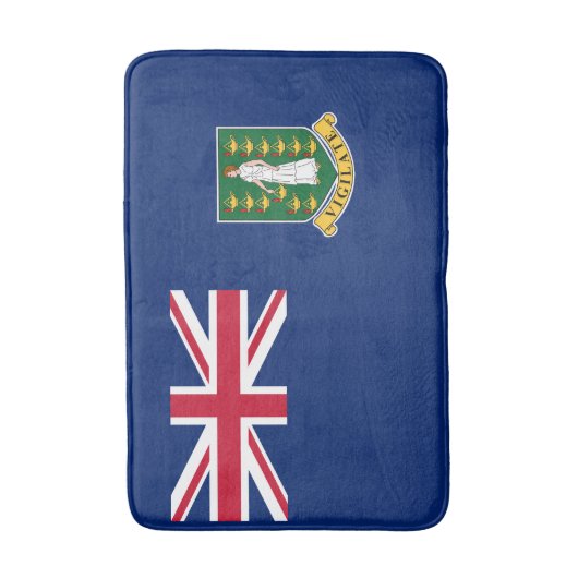 vlag van de Britse Maagdeneilanden Badmat (Voorkant Verticaal)