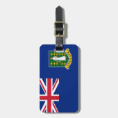 vlag van de Britse Maagdeneilanden Bagagelabel (Voorkant verticaal)