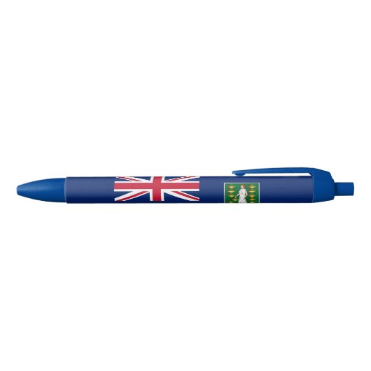 vlag van de Britse Maagdeneilanden Blauwe Inkt Pen (Bovenkant)