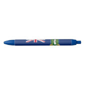 vlag van de Britse Maagdeneilanden Blauwe Inkt Pen (Voorkant)