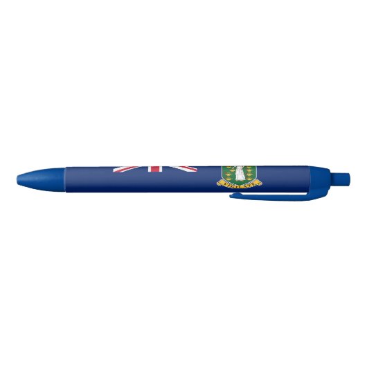vlag van de Britse Maagdeneilanden Blauwe Inkt Pen (Bodem)