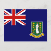 vlag van de Britse Maagdeneilanden Briefkaart (Voorkant)
