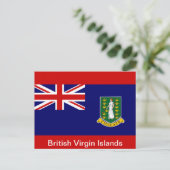 Vlag van de Britse Maagdeneilanden Briefkaart (Staand voorkant)