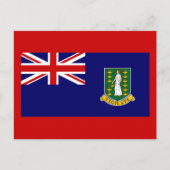 Vlag van de Britse Maagdeneilanden Briefkaart (Voorkant)