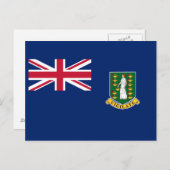 vlag van de Britse Maagdeneilanden Briefkaart (Voorkant / Achterkant)