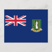 vlag van de Britse Maagdeneilanden Briefkaart (Voorkant)