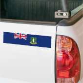 Vlag van de Britse Maagdeneilanden (BVI) Bumpersticker (Op Truck)