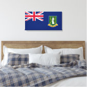Vlag van de Britse Maagdeneilanden (BVI) Canvas Afdruk (Insitu (Slaapkamer))
