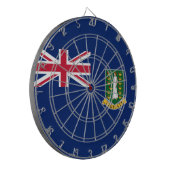 Vlag van de Britse Maagdeneilanden (BVI) Dartbord (Voorkant Links)