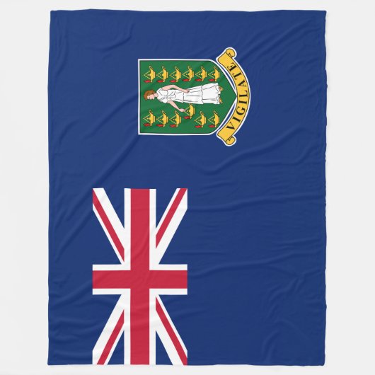 Vlag van de Britse Maagdeneilanden (BVI) Fleece Deken (Voorkant)