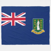 Vlag van de Britse Maagdeneilanden (BVI) Fleece Deken (Voorkant (Horizontaal))