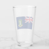 Vlag van de Britse Maagdeneilanden (BVI) Glas (Achterkant)